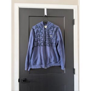 Lacoste Men’s Logo Cotton Full-Zip Hoodie Size 4/M